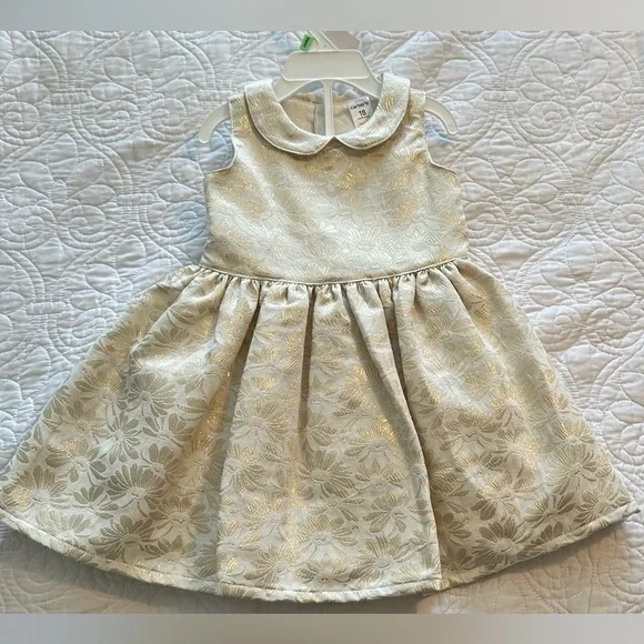Carter's | Dresses | Carters Gold Metallic Floral Ivory Dress 8m | Poshmark Carter's | Dresses | Carters Gold Metallic Floral Ivory Dress 8m | Poshmark